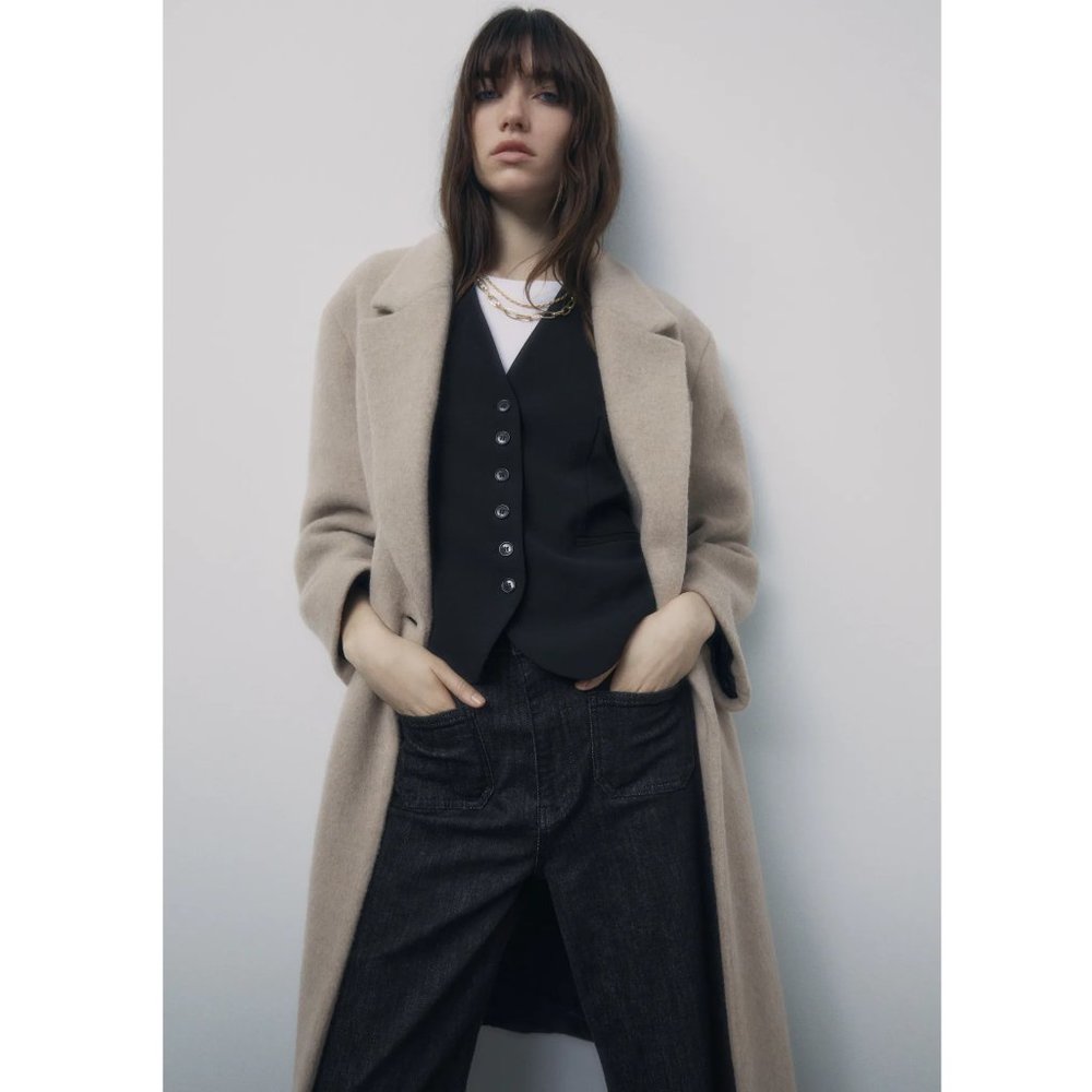 Zara Manteco Wool Blend Coat - Picture 3 of 6